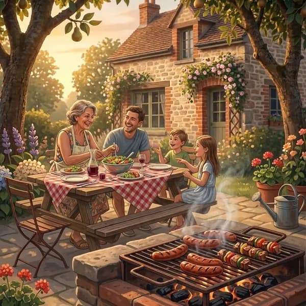 Repas d'été chez mamie